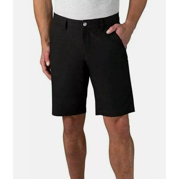WEATHERPROOF VINTAGE MEN'S DURABLE AND PACKABLE STRETCH SHORTS(BLACK, 38W) - Picture 1 of 2